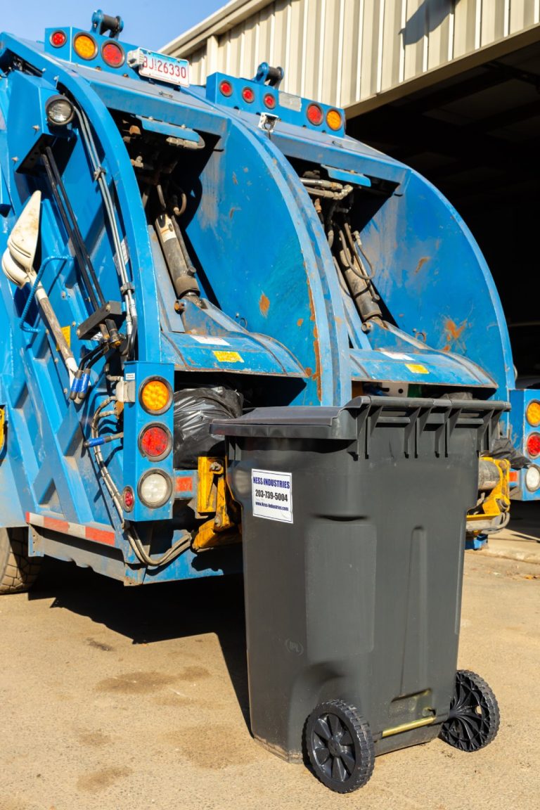 Driveway trash collection for convenience and efficiency by Ness Industries